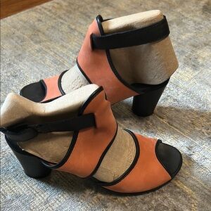 Orange and Black Women's Leiga Sandals by Archie